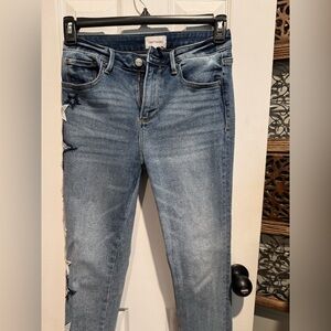 Free People driftwood skinny jeans